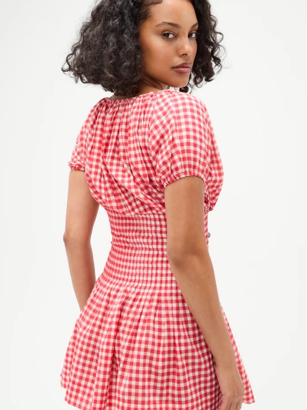 Frankie’s Bikinis Sadie Gingham Mini Dress - Picture 2 of 3